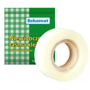 NIEWIDOCZNA TAŚMA KLEJĄCA 18MMx36YD 0755